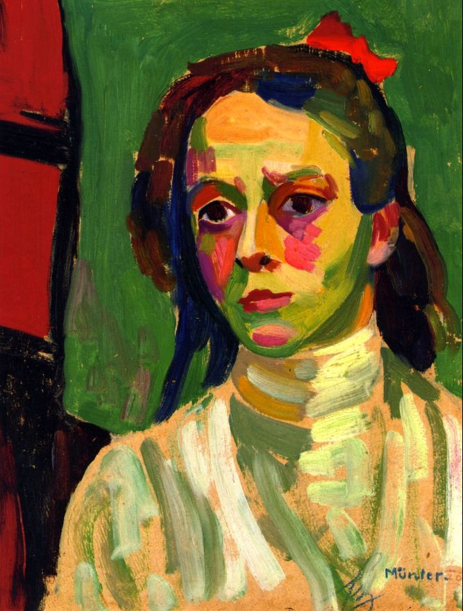 Girl with red bow, 1908